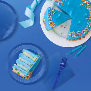 Vajilla De Cumpleaños Servilletas Decoracion Desechables 20p Celeste