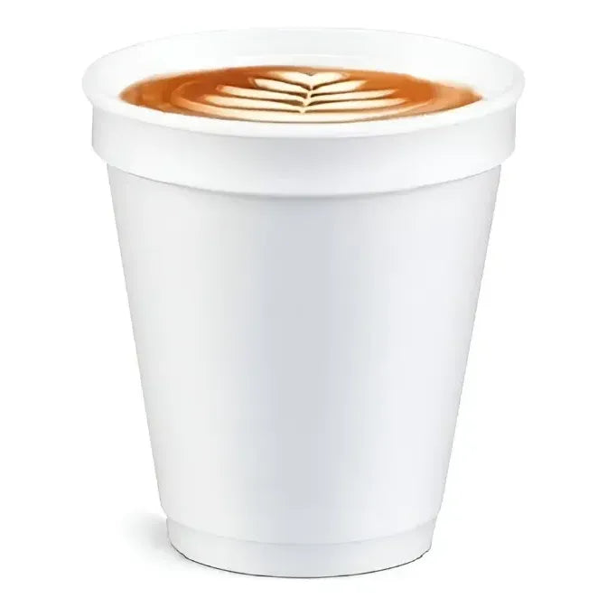 25 Vasos Desechables Plumavit Termico Vaso Cafe 8oz 240ml Blanco