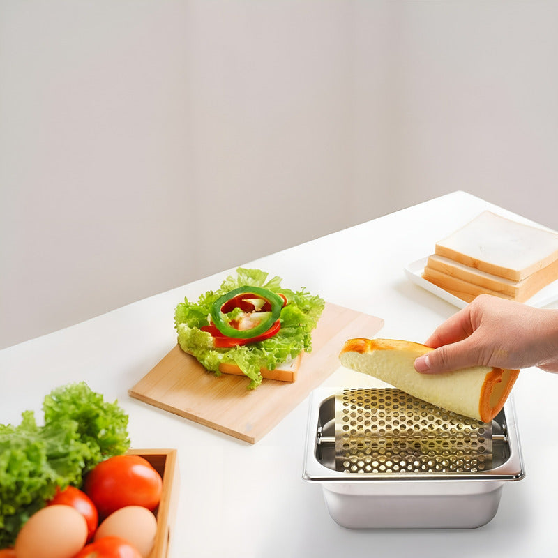 Esparcidor De Mantequilla Rueda Mantequillera Rodillo 100mm Plateado