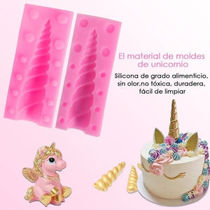 Moldes Silicona Molde De Fondant Molde Unicornio Cacho