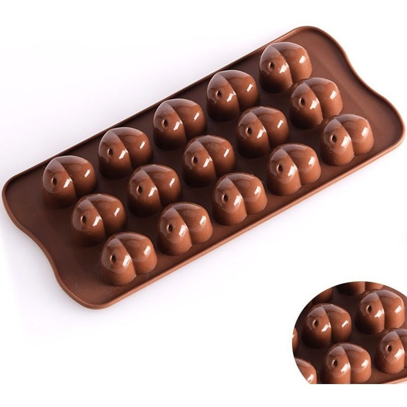Moldes Para Chocolates Moldes Chocolates Corazon Silicona Marrón