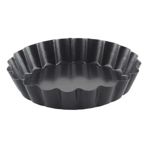 Pack 12 Moldes Tartaleta Desmontable Tarta Individual 10,5cm Color Gris