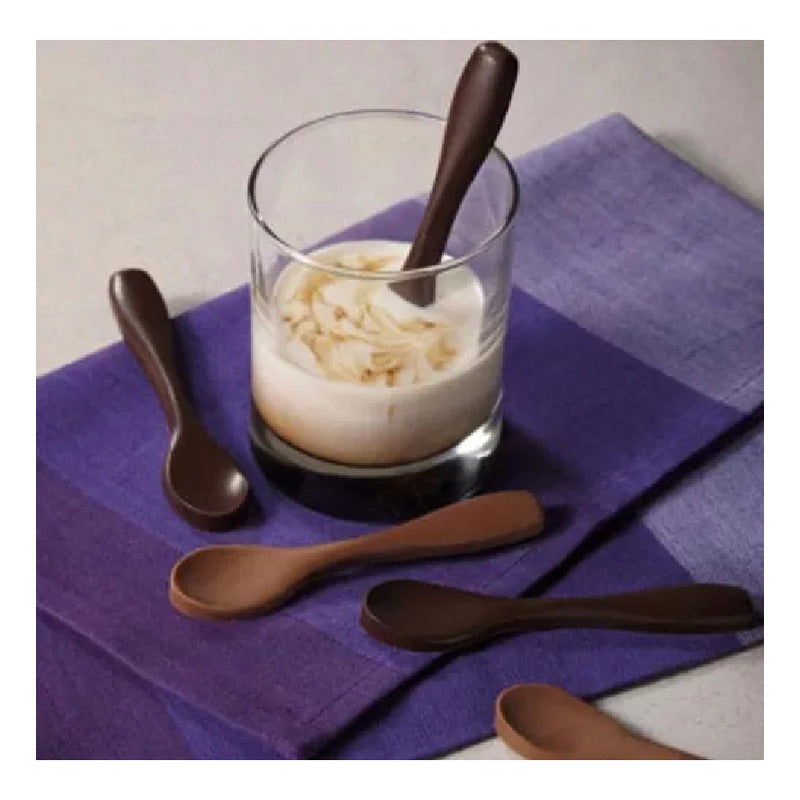 Moldes De Chocolates Moldes Silicona Chocolate Cucharas 6cav Marrón