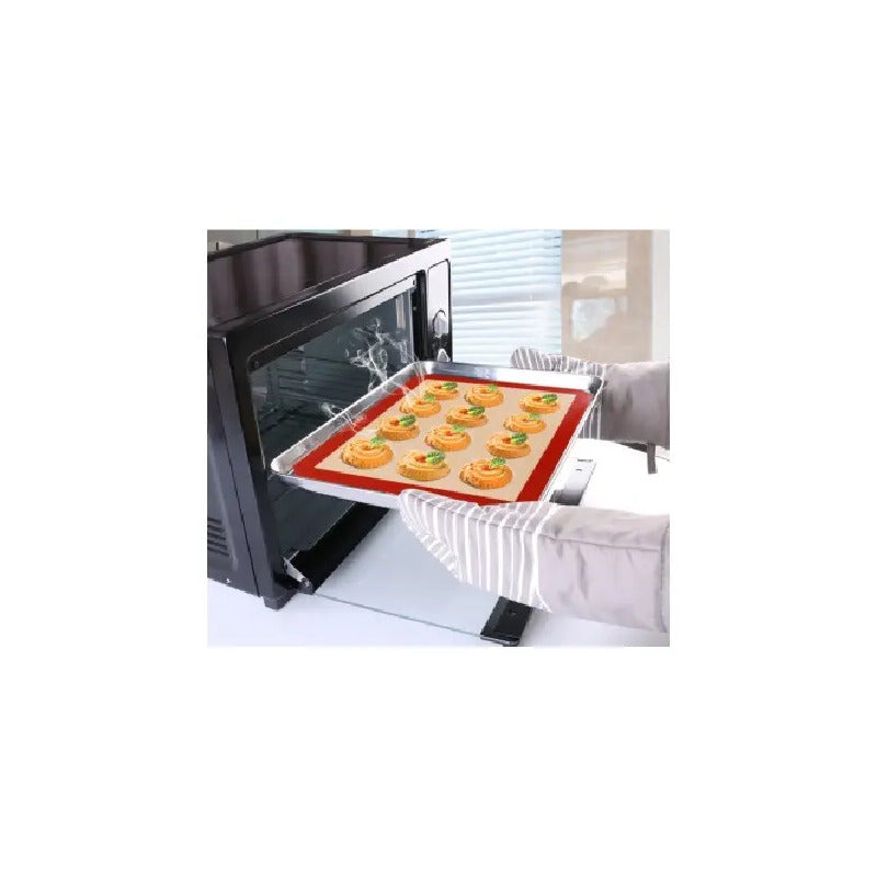 Tapete De Silicona Lamina De Silicona Tapete Horno 30x40cm Beige