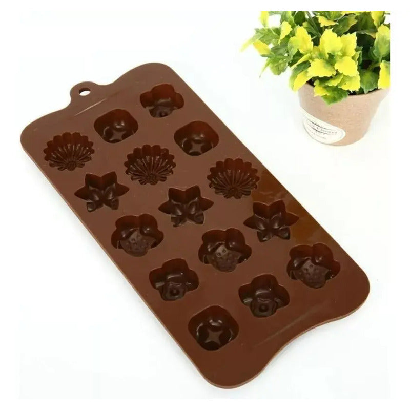 Moldes De Chocolates Moldes Chocolate Silicona 5 Flores N1 Bordó