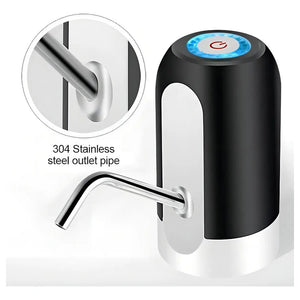 Bomba Dispensador Usb Agua Electrónico Recargable Botellón Dispensador De Agua Sobre Mesa Bombas Para Bidones... Negro