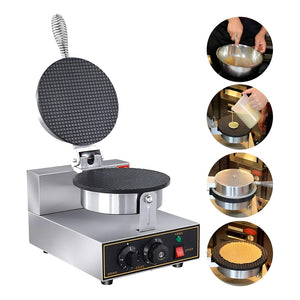 Wafflera Maquina Para Hacer Conos Para Helado Waffle 1200w