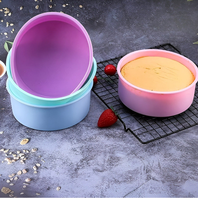 X2 Molde Silicona Molde De Torta Molde De Silicona Mini 20cm - Multicolor / Pequeño 20cm