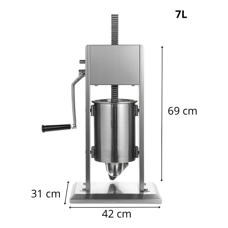 Embutidora Vertical Acero Inoxidable Embutidoras Manual 7l Embutidora 7l