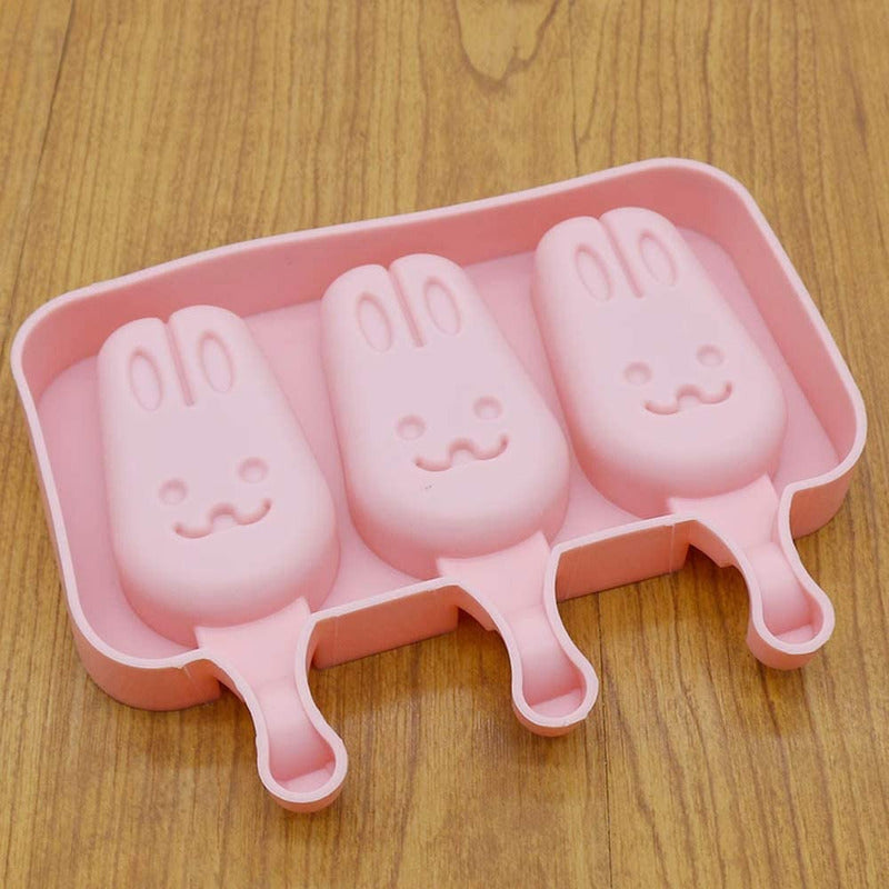 Moldes De Silicona Para Helados Molde Paletas Helado Conejo - Multicolor