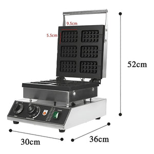 Wafflera Maquina Para Waffles Waflera Industrial Waffle 6cav