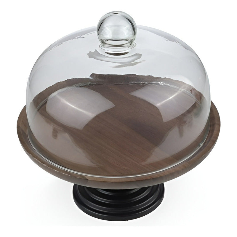 Porta Tortas Alzadores Candy Bar Pedestales Para Tortas 20cm Negro