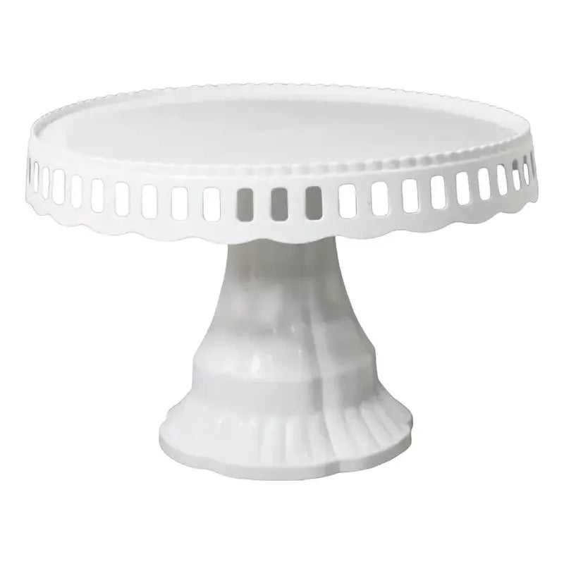 Base De Torta Base Torta Base Plato Porta Torta 32 Cm Blanco Blanco Sin Tapa