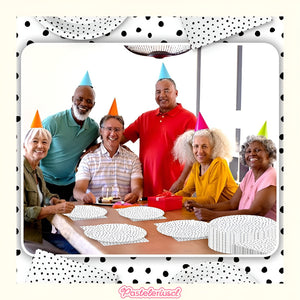 10 Platos De Papel Platos Desechables Platos Cumpleaños 23cm Blanco