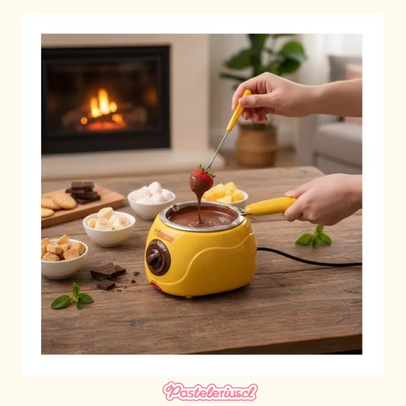 Maquina Para Derretir Chocolate Fondue Chocolat Chocolatera  Amarillo