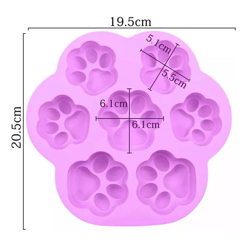 Pack X2 Moldes De Chocolate Moldes Silicona Patitas Patas  Multicolor