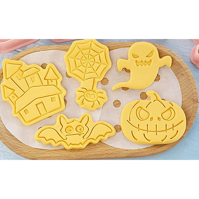 Moldes Galletas Halloween Cortador De Galletas Murcielagos  Rosa Claro