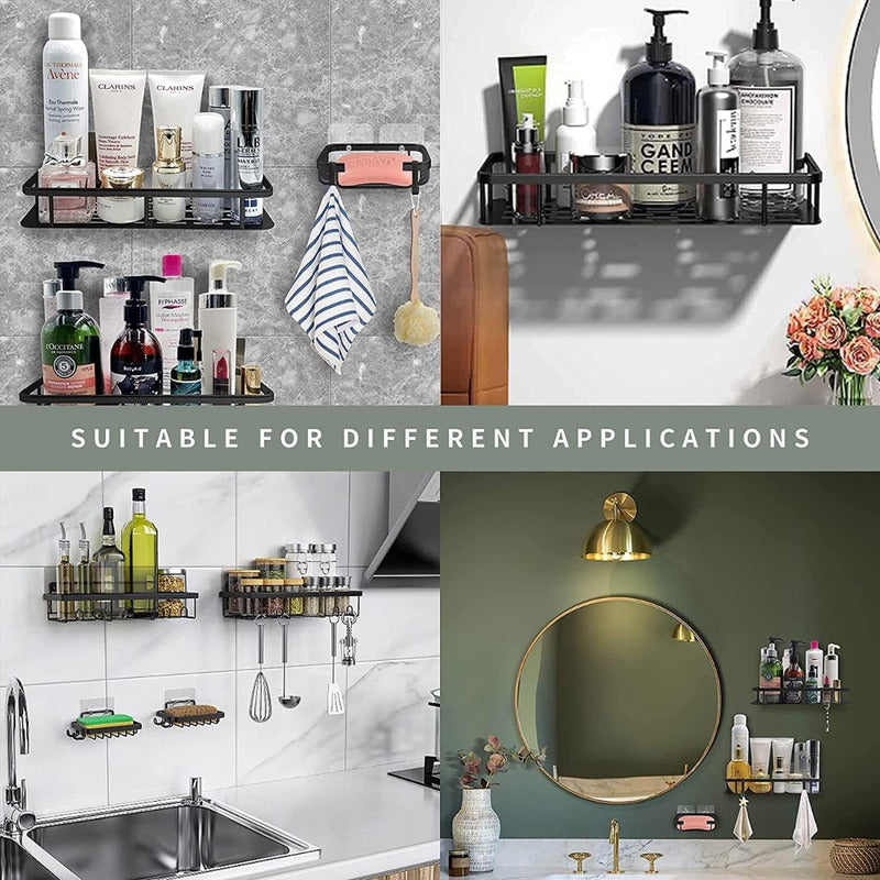 Organizador Ducha Organizador De Ducha Repisa Para Ducha 09h Negro