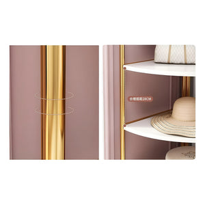 Estanteria Metalica Repisas De Madera Estanterias 4 Niveles Dorado