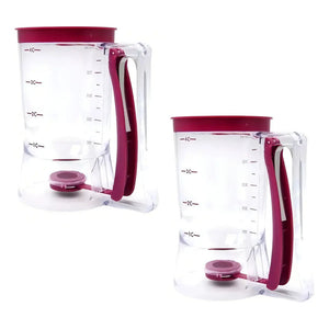Pack X2 Dispensador De Masa Dispensador Masa Torta Queque Dosificador De 900ml Para Repostería Dosificadora Para Cupcakes Panqueuque Waffles Pasteleriuscl