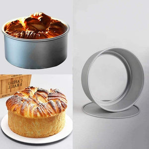 Moldes De Aluminio De Torta Molde Desmontable Queque 16x10cm