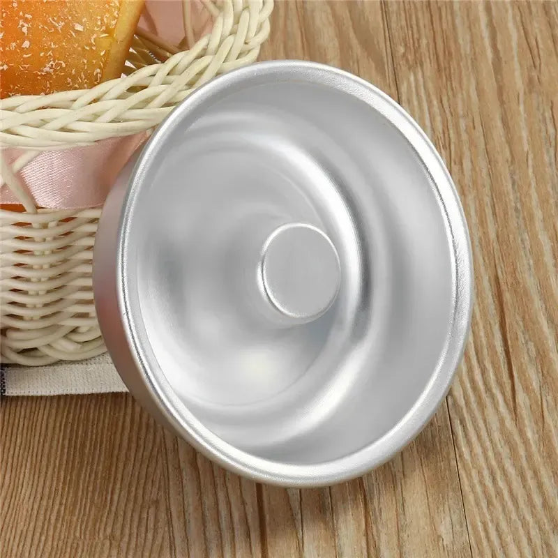 Molde Torta Molde Queque Redondo Molde Aluminio Flanera 32cm Gris Claro