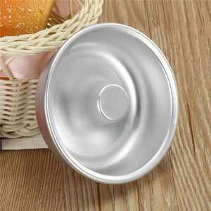 Molde Torta Molde Queque Redondo Molde Aluminio Flanera 32cm Gris Claro