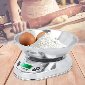 Pesa Gramera Pesa Digital Cocina Balanza Cocina 5kg/0.1g Pesa De Comida Pesa De Alimentos Balanza Digital Cocina Pesa Cocina Bascula Cocina Gramera Digital Balanza De Cocina Digital Pasteleriuscl