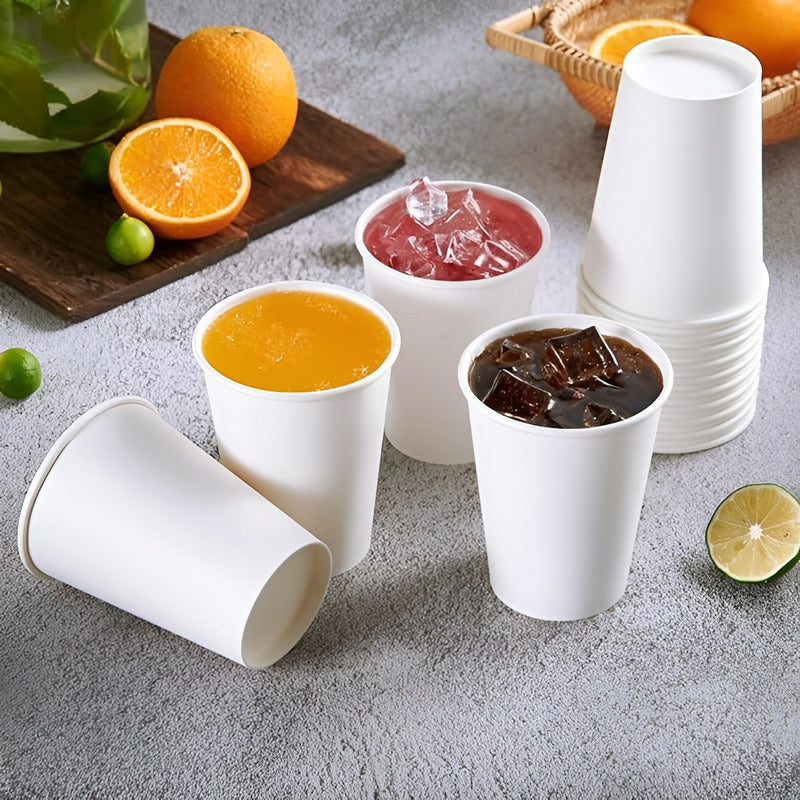 Vaso Cafe Polipapel Vaso Kraft Vaso C/tapa+manga 12oz 200und Blanco / Vaso 12oz