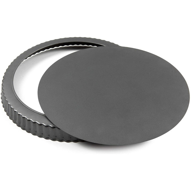 Pack X2 Molde Desmontable Moldes Para Tartaleta 30 Cm Gris