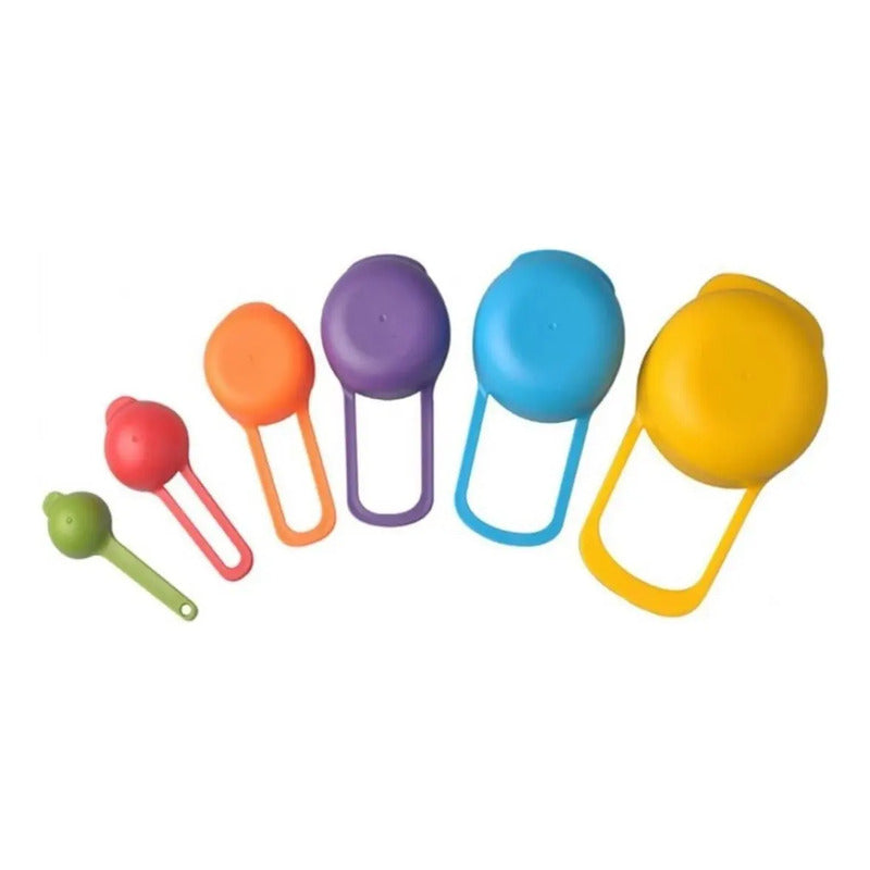 Cucharas Medidoras Bono Home Plástico Colorido Cocina Repostería 6 Unidades