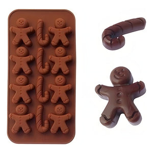 Moldes De Chocolate Molde De Silicona Molde Navidad Moldes Para Navidad Molde Navideños Molde Jengibre 12 Cavid Pasteleriacl