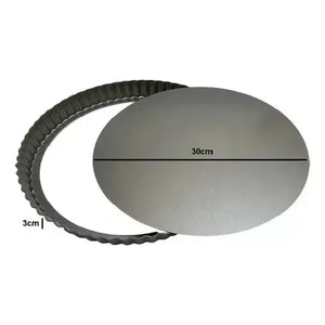 Pack X2 Molde Desmontable Moldes Para Tartaleta 30 Cm Utensilios Para Hacer Tartaletas Molde Para Tartas Para Hornear Resistentes Para Tartaletas Pasteles De Mousse Moldes De Kuchen Pasteleriuscl Gris