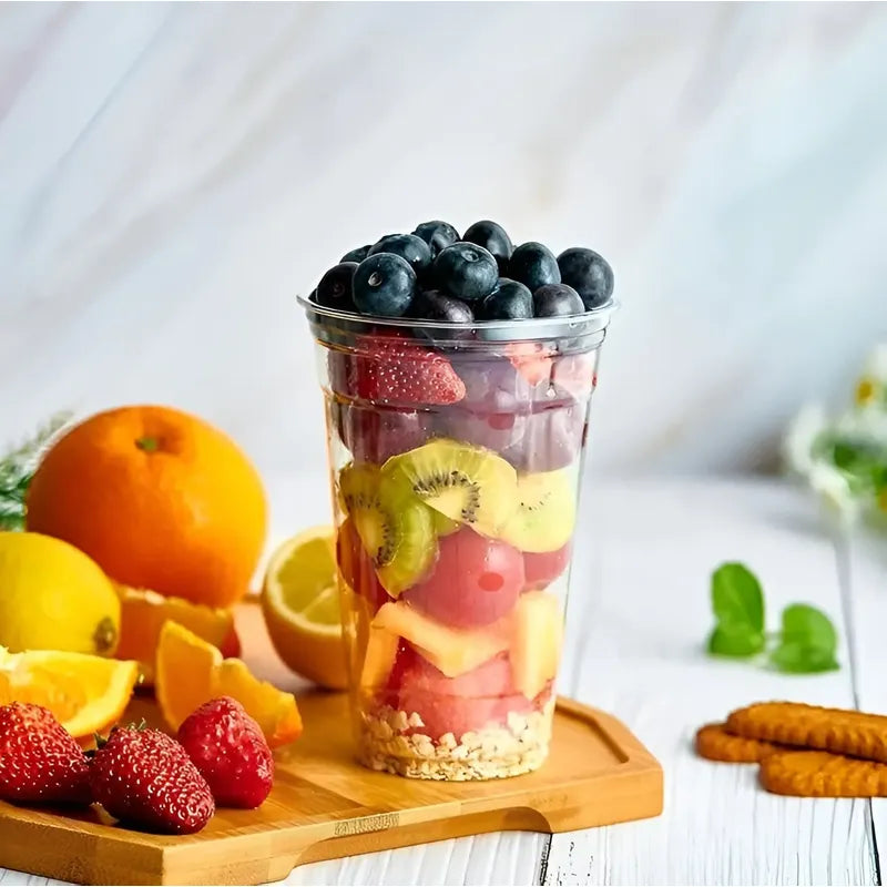 200 Vaso Plastico Desechable Vasos Transparentes 500ml Transparente