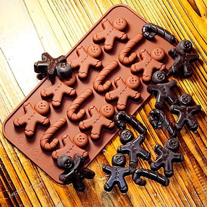 Moldes De Chocolate Molde De Silicona Molde Navidad Moldes Para Navidad Molde Navideños Molde Jengibre 12 Cavid Pasteleriacl