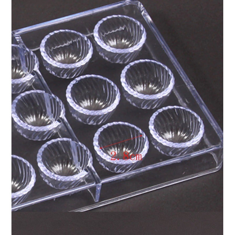 2 Moldes Chocolate Moldes De Chocolate Policarbonato Trufa Gris