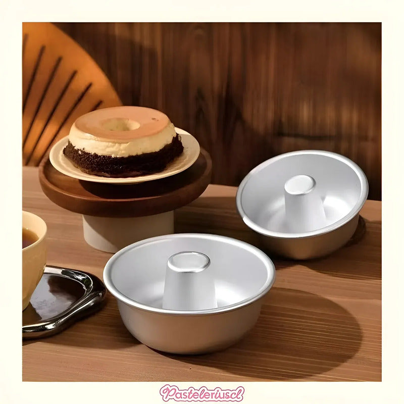Molde Torta Molde Queque Redondo Molde Aluminio Flanera 18cm Moldes De Anillo Para Pastel Molde Hueco Para Pasteles De... Plateado