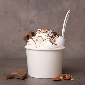 50 Vasos Polipapel Pote Helado Vasos Desechables Helado 12oz