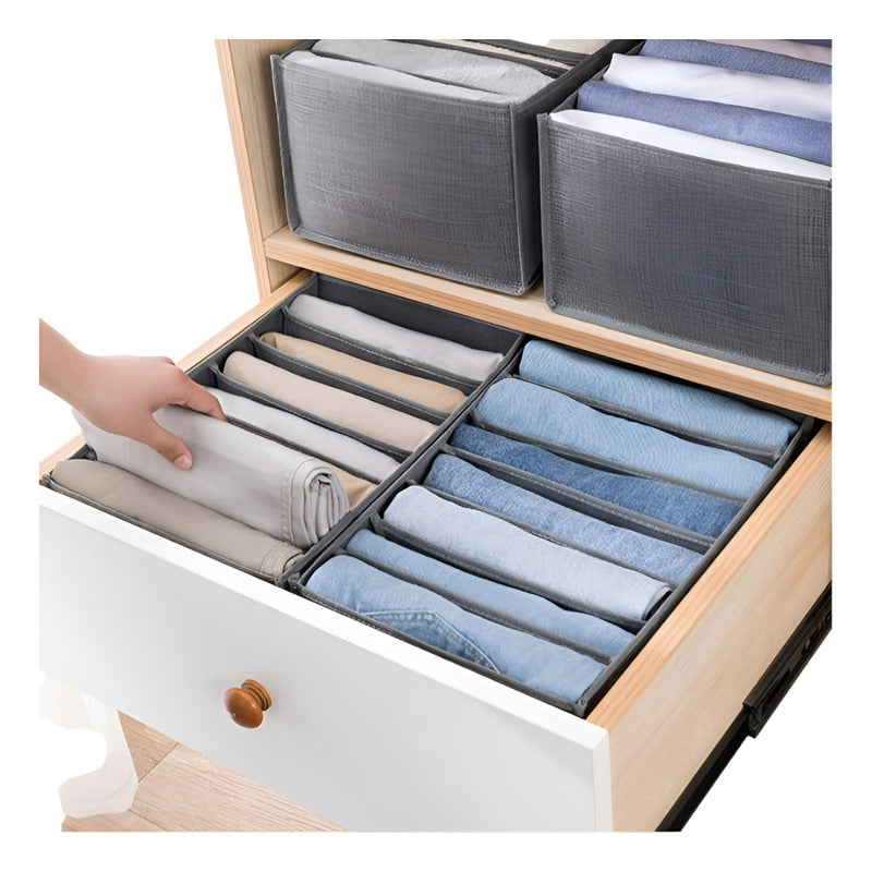 Organizador De Pantalones Caja Organizadora Closet Interior - Gris-191