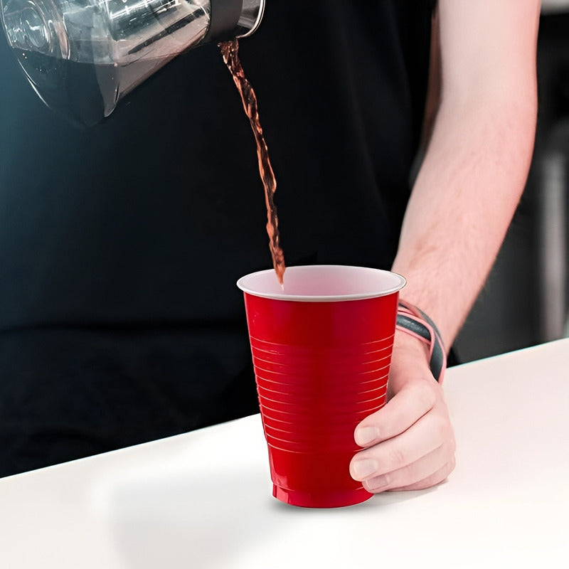 Set Cumpleaños Vasos Servilleta Plato Desechable 20 P/p Rojo Rojo