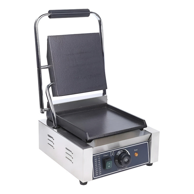 Sandwichera Industrial Maquina Para Sandwiches Panini 2200w - Plateado / Sandwicheras Grill Lisa