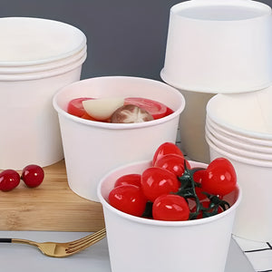 100 Vasos Polipapel Pote Helado Desechables Vaso Helado 8oz