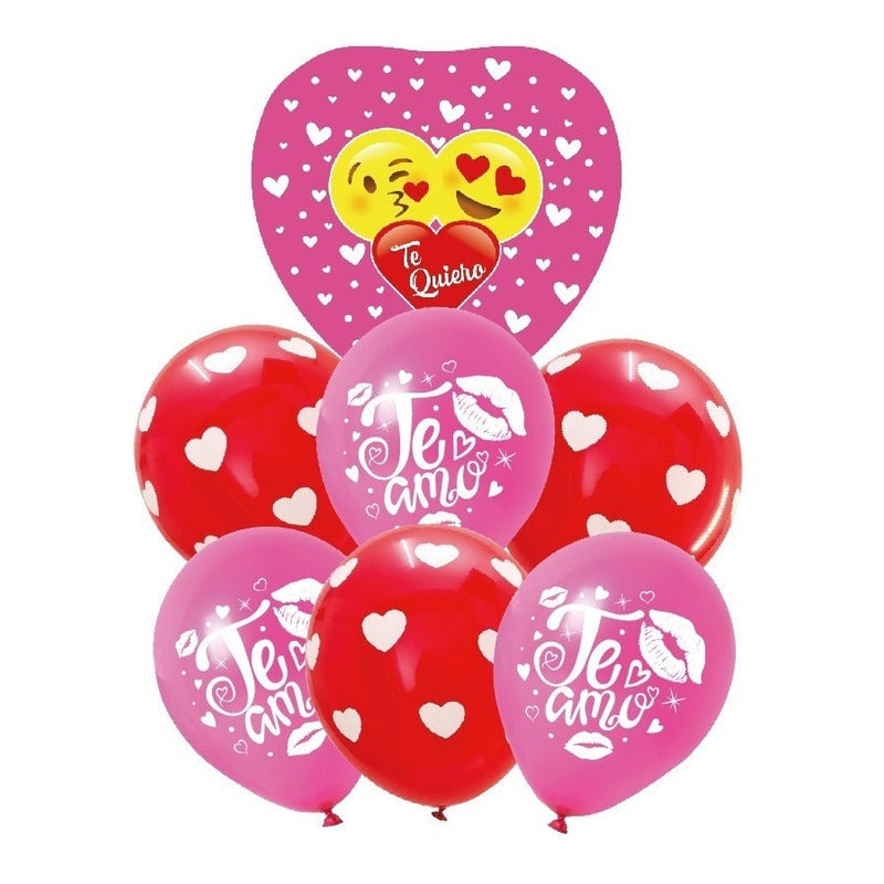 7 Globo Metalico Globo Te Amo Globos De Corazon Globo Amor