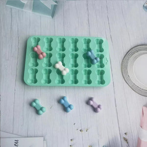 Pack X2 Molde De Silicona Moldes Silicona Moldes Huesito 18c