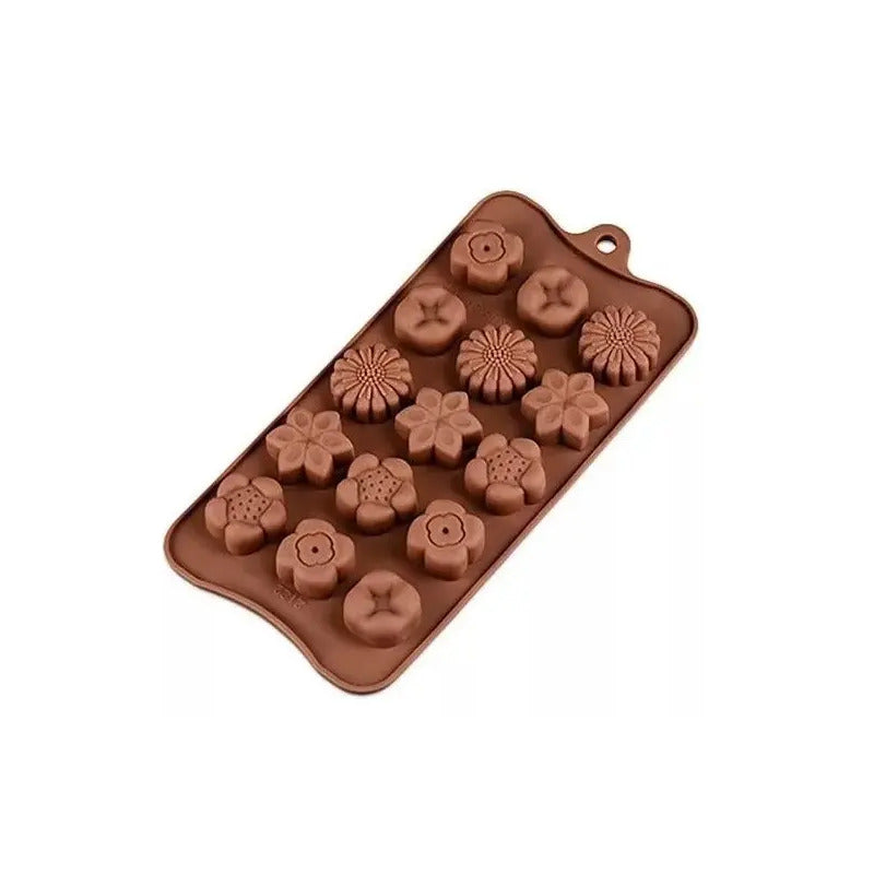 Moldes De Chocolate Moldes Chocolate Silicona 5 Flores N1 Moldes De Silicona Florales Molde Antiadherentes Para Chocolate Dulces Gelatina Aperitivos Bandejas Para Cubitos De Hielo Pasteleriuscl