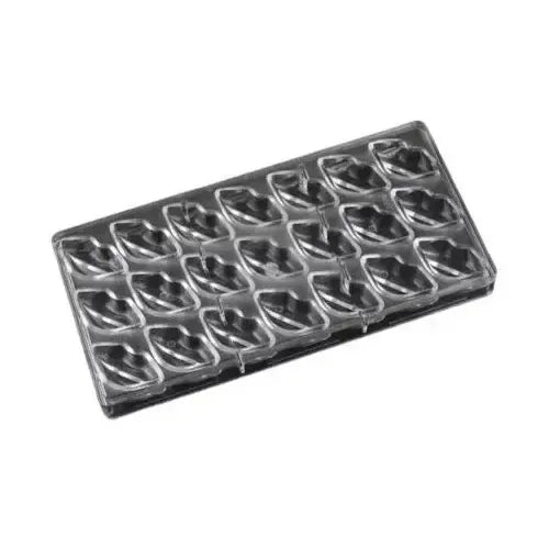 Pack X2 Molde Chocolate Acrilico Moldes Chocolate Molde Beso Bandeja Transparente Para Chocolate Moldes De Chocolate En... Gris Claro