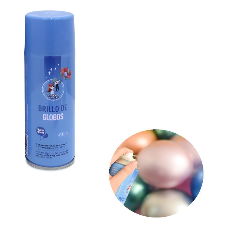 Abrillantador De Globos Abrillantador Brillo De Globos 450ml - Transparente - Brillo