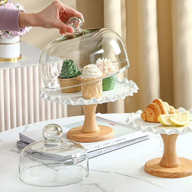 Base Para Torta Base Para Cupcakes Porta Tortas C/tapa 26cm