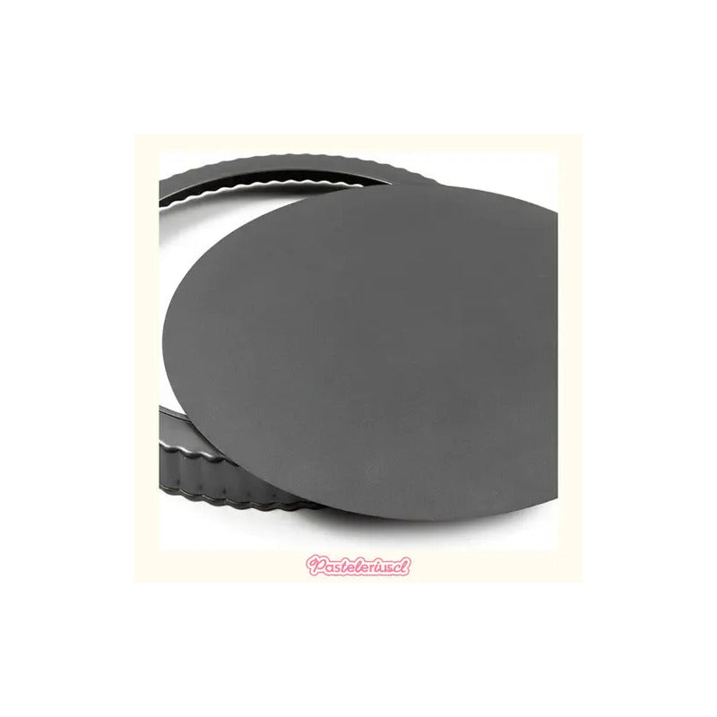Pack X3 Moldes Desmontables 24cm Kuchen Molde Para Pie Tartaleta Desmontable Molde Redondo Extraíble Con Fondo... Gris