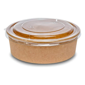 50 Bowls Plastico Bowl Con Tapa Envases Bowl Kraft 750 Cc Envase Desechable Papel Kraft Bowl Kraft Bowl Con Tapa Envase Bowl Kraft Bowl Ensalada Bowl Desechable Carton Bowl De Sopa Pasteleriuscl Beige